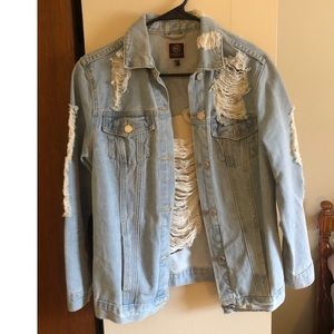 Distressed Jean Jacket